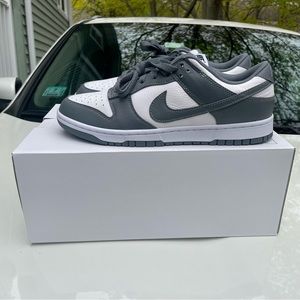 BNIB men’s Nike by you dunk low!  Slate grey & white.  Size 11.